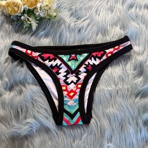 Aztec Print Bikini Bottoms sz S